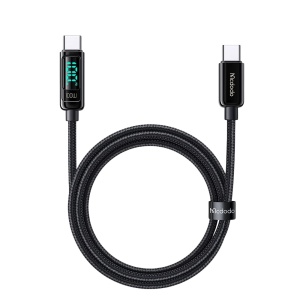 Cablu de Date USB-C Tata la USB-C Tata, McDodo 8820, 100W, Display Digital, 1.2m, Negru - Img 4