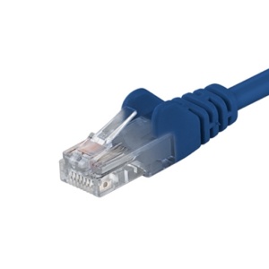 Cablu Ethernet RJ45, Patch Cord UTP Cat.6, Basekit, Albastru