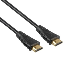Cablu HDMI 1.3 T/T, Basekit, 4K @30Hz, AWG26, Conectori Auriti, 15m, Negru - Img 5