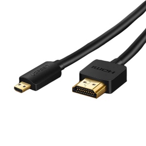 Cablu HDMI - micro HDMI 19 pini Ugreen 30102, Bidirectional, 4K@60Hz, 30AWG, 1.5 m, Negru - Img 3