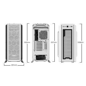 CARCASA be quiet! "SILENT BASE 802", Middle Tower,ATX,fara sursa,3xfan, USB 3.2 gen 1 x 3,USB Type-C x 1,audiox2, PSU shroud, 7+2 sloturi expansiune, iluminare , alb, "BG040"  - 2