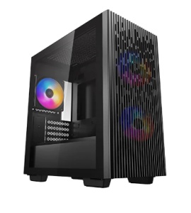 CARCASA DEEPCOOL MATREXX 40 3FS, Mini Tower M-ATX, fara sursa, sticla securizata, 3xfan, USB 2.0 x 1,USB 3.0 x 1,Jack 3.5mmx1,mesh pt. filtrare praf "DP-MATX-MATREXX40-3FS"  - 1