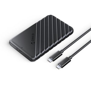 Carcasa Rack HDD/SDD 2.5" SATA, Orico, USB-C 3.1, 5Gbps, Negru - Img 1