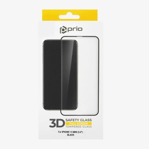 Folie Sticla Protectie Clear Pentru iPhone 13 Mini, Prio Glass, 0.3mm, 9H, Rama Antisoc - Img 3