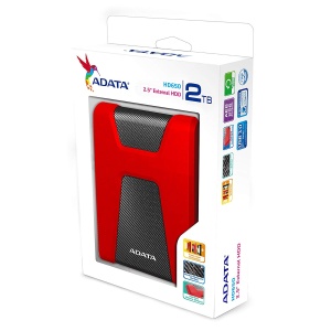 HDD ADATA EXTERN 2.5" USB 3.1 2TB HD650 Red &amp; Black "AHD650-2TU31-CRD"   - 4