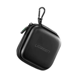 Husa Universala Tip Case, Organizare Casti si Electronice Mici, Ugreen LP128, 8 x 8 cm, Fermoar, Carabina, Negru - Img 1
