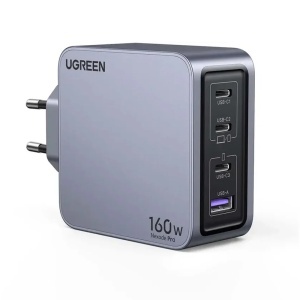 Incarcator Retea 160W, Ugreen Nexode Pro X763, GaN Fast Charge, 3x USB-C, 1x USB-A, PD3.0, QC4.0+, Cablu USB-C