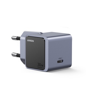 Incarcator Retea 30W, Ugreen Nexode S X503, GaN Fast Charge, 1x USB-C, PD3.0, QC4.0+, Space Gray