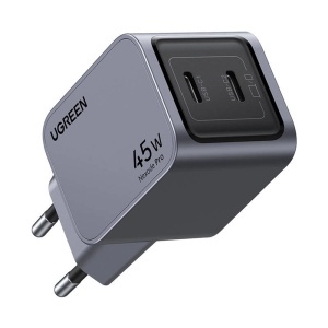 Incarcator Retea 45W, Ugreen Nexode Pro X707, GaN Fast Charger, 2x USB-C, QC4.0+ - Img 2
