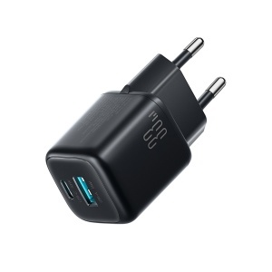 Incarcator Retea, Joyroom, 33W, 1x USB Type-C, 1x USB-A + Cablu USB-C la USB-C, 60W, 1m, Negru - Img 3