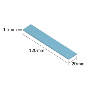 Pad Termic Arctic TP-3 Performance, 4x 120x20mm, Grosime 1mm, -40~150°C, 3.4g/cm³ - Img 2