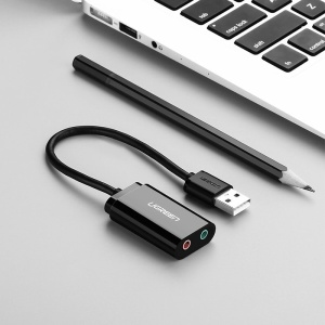 Placa de Sunet Externa, Ugreen, Adaptor USB la Jack 3.5 mm, Negru - Img 5