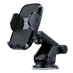 [RESIGILAT] Suport Auto pentru Telefon, Joyroom, Prindere pe Bord/Parbriz, Brat Telescopic, Ajustare Unghi 360 Grade, Negru