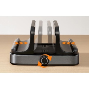 [RESIGILAT] Suport Vertical Portabil pentru Laptop 10-40 mm Grosime, Joyroom, Alb - Img 3