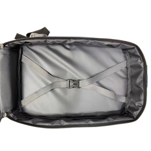 Rucsac Laptop 17 inch, Spacer, Compariment Calatorii, Buzunare Frontale, Strap Troler, Impermeabil, Negru - Img 7