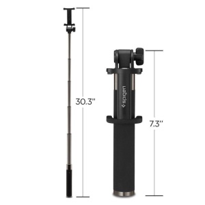 Selfie Stick Wireless, Spigen S530W, Autonomie Baterie 20h, Dimensiune 23-77cm, Negru - Img 5