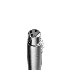 Adaptor Audio, Basekit, Conector XLR Mama la Jack Mono 6.3mm Tata, Argintiu - Img 2