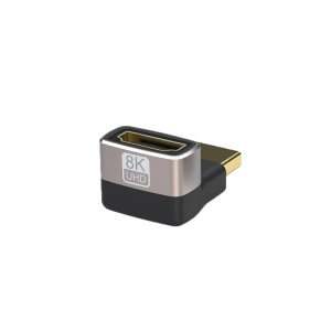 Adaptor HDMI Mama la HDMI Tata, Basekit, 8k@60Hz, 4k@120Hz, 270 Grade, Conectori Auriti, Argintiu - Img 4