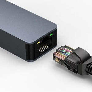 Adaptor USB Type-C la Gigabit Ethernet RJ45, Basekit, 2500Mbps, Gray - Img 4