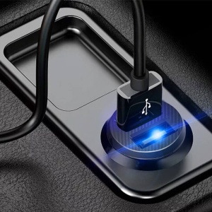 Auto Yesido Y29, Dual Port USB 3.0, Incarcare Rapida 2.4A, Negru - Img 3