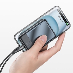 Baterie Externa Wireless 20000mAh, 20W, McDodo 5021, Senzor NTC, Indicator LED, Negru - Img 3