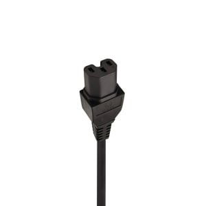 Cablu Alimentare C14 la C15, Basekit, 3 Metri, Negru - Img 3