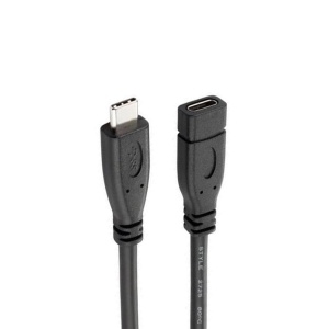 Cablu Extender USB-C 3.2 Gen.2 10 Gbps, Tata-Mama, Basekit, Ecranat, Negru, 1/1.5 m - Img 2