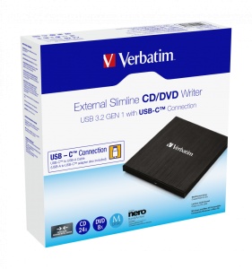 CD/DVD WRITER VERBATIM USB 3.2 + USB-C "43886" (TIMBRU VERDE 0.8 LEI) - 4