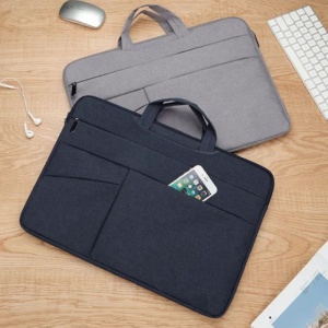 Husa Laptop 15 Inch, Basekit, Husa Protectie Impermeabila, Dark Gray - Img 4