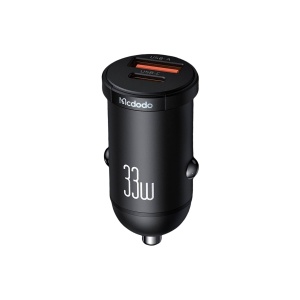 Incarcator Auto 33W, McDodo 2320, 1x USB-A, 1x USB-C, Fast Charge, Mini Size, Negru - Img 2