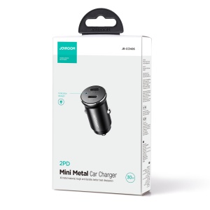 Incarcator Auto Circular, Joyroom, 30W, 2x USB-C, Metalic, Negru - Img 6