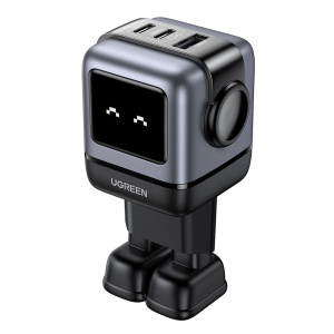 Incarcator Retea 65W, Ugreen Uno RG CD361, GaN Fast Charge, 1x USB-A, 2x USB-C, PD3.0, QC4.0+, Negru