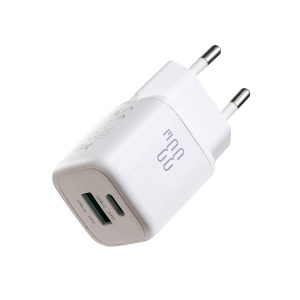 Incarcator Retea, Joyroom, 33W, 1x USB Type-C, 1x USB-A + Cablu USB-C la USB-C, 60W, 1m, Alb - Img 3