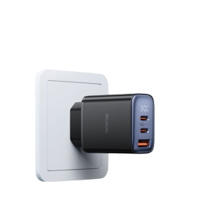 Incarcator Retea, McDodo 2180, 2x USB-C, 1x USB-A, Fast Charge, Display Digital, 30W, Negru - Img 3