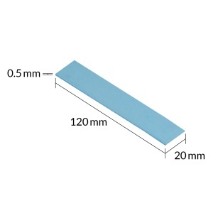 Pad Termic Arctic TP-3 Performance, 4x 120x20mm, Grosime 0.5mm, -40~150°C, 3.4g/cm³ - Img 2