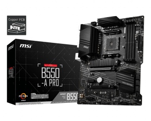 PLACA de BAZA MSI "B550-A PRO", skt AM4, ATX, AMD B550, 4 x DDR4, max. 128 GB, 6 x SATA, 2 x M.2, 7.1, "B550-A PRO" - 1