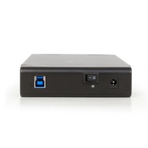 RACK extern GEMBIRD, extern pt. HDD, 3.5 inch, S-ATA, interfata PC USB 3.0, aluminiu, negru, "EE3-U3S-3"  - 2