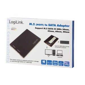 RACK LOGILINK M.2 (M) la S-ATA 3 (T), adaptor pt. SSD M.2 la S-ATA, "AD0019" - 5