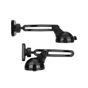 Suport Auto cu Ventuza Yesido C39, Fixare Telefon pe Parbriz sau Bord, Prindere Magnetica, Ajustare Unghi, Negru - Img 3