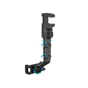 Suport Auto Reglabil cu Fixare pe Oglinda Parbriz, Tetiera, Basekit, Negru - Img 5