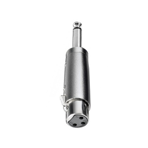 Adaptor Audio, Basekit, Conector XLR Mama la Jack Mono 6.3mm Tata, Argintiu - Img 3