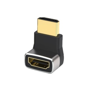 Adaptor HDMI Mama la HDMI Tata, Basekit, 8k@60Hz, 4k@120Hz, 270 Grade, Conectori Auriti, Argintiu - Img 5