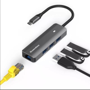 Adaptor Multiport USB-C, Hub 4 In 1, Blueendless BS-LH04, RJ45, USB 3.0 - Img 4