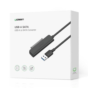 Adaptor Sata la USB 3.0 pentru Hdd Ssd 2.5 inch, Ugreen 70609, 5 Gbps, SATA 7+15 pini, Negru - Img 7