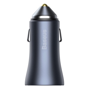 Baseus TZCCJD-B0G Set Incarcator Auto Golden Pro, Fast Charge, USB-C 20W, USB-A 20W, Cablu USB-C - Lightning, Space Gray - Img 3