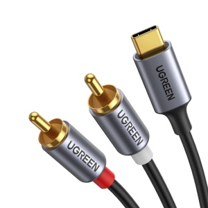 Cablu Audio, Ugreen CM451, USB-C la 2 x RCA, Stereo, 1.5m, Negru - Img 2