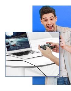 Cablu Date si Incarcare Ugreen 90° USB Type C, 3A Fast Charge, Negru + Gri - 1/2 m - Img 5