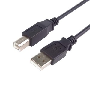 Cablu de Date Imprimanta USB-A (T) la USB-B (T), Basekit, 480 Mbps, Negru