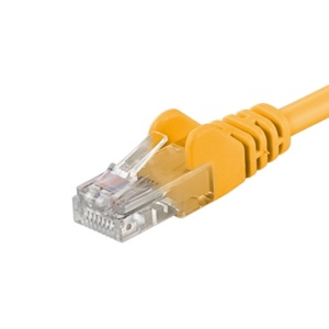 Cablu Ethernet RJ45, Patch Cord UTP Cat.6, Basekit, Galben