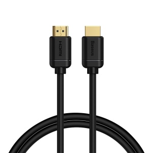 Cablu HDMI 2.0, Baseus CAKGQ, 4K 60Hz, 3D, HDR, 18 Gbps, 1/2/3/5/8 m, Negru - Img 1